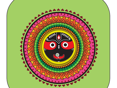 Jagannath Mandala graphic design mandala