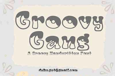 Groovy Gang Font design font fonts groovy retro