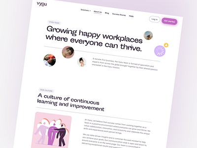 vyou - corporate wellness app - web page branding design digital happy healthcare logo minimal ui uidesign wellness