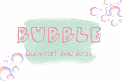 Bubble Handwriting Font>>https://creativemarket.com/Ruddean2109 craft font design display font font font design graphic design handwriting handwritten font sans serif font simple font typography