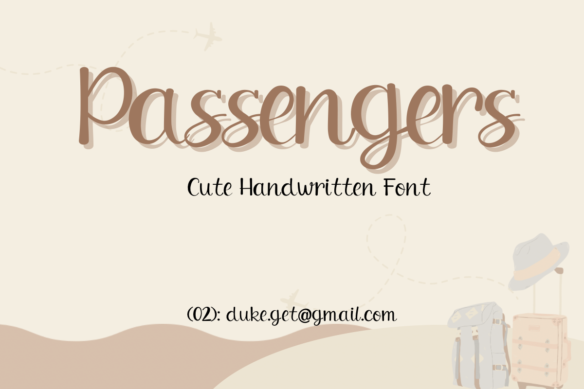 Passengers Font font fonts san serif script written