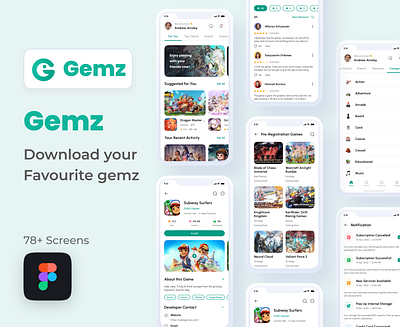 Gemz - Online Game Store app branding design graphic design illustration logo ui ux vector website