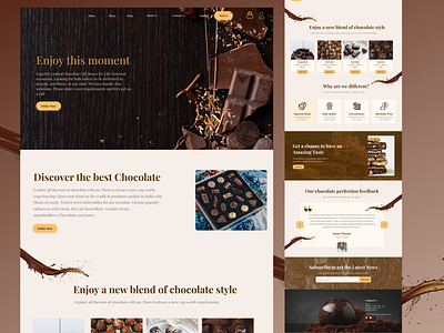 Simply Name It branding chocolate ecommerce food ui ux website