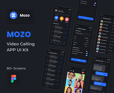Mozo - Video calling App app branding design graphic design illustration logo ui ux vector website