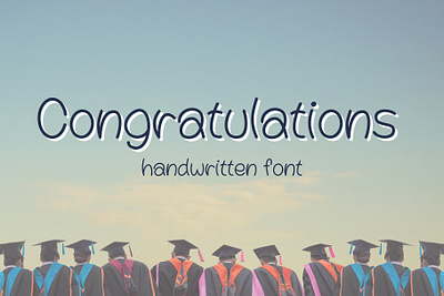 Congratulations Handwriting Font design font graphic design handwriting typography