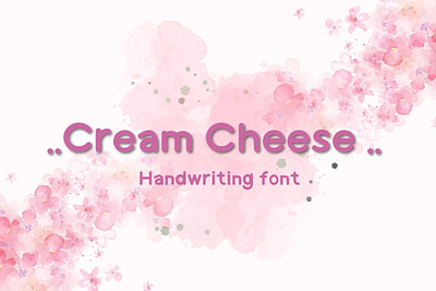 Cream Cheese Cute Font>>https://creativemarket.com/Ruddean2109 design font graphic design handwriting typography