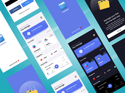 File Manager App ui #dailyuidesign android app app design appdesign dark mode file manager ui file organization flat design folder structure interaction design ios app material design mobile ui responsive design ui ui animation ui design