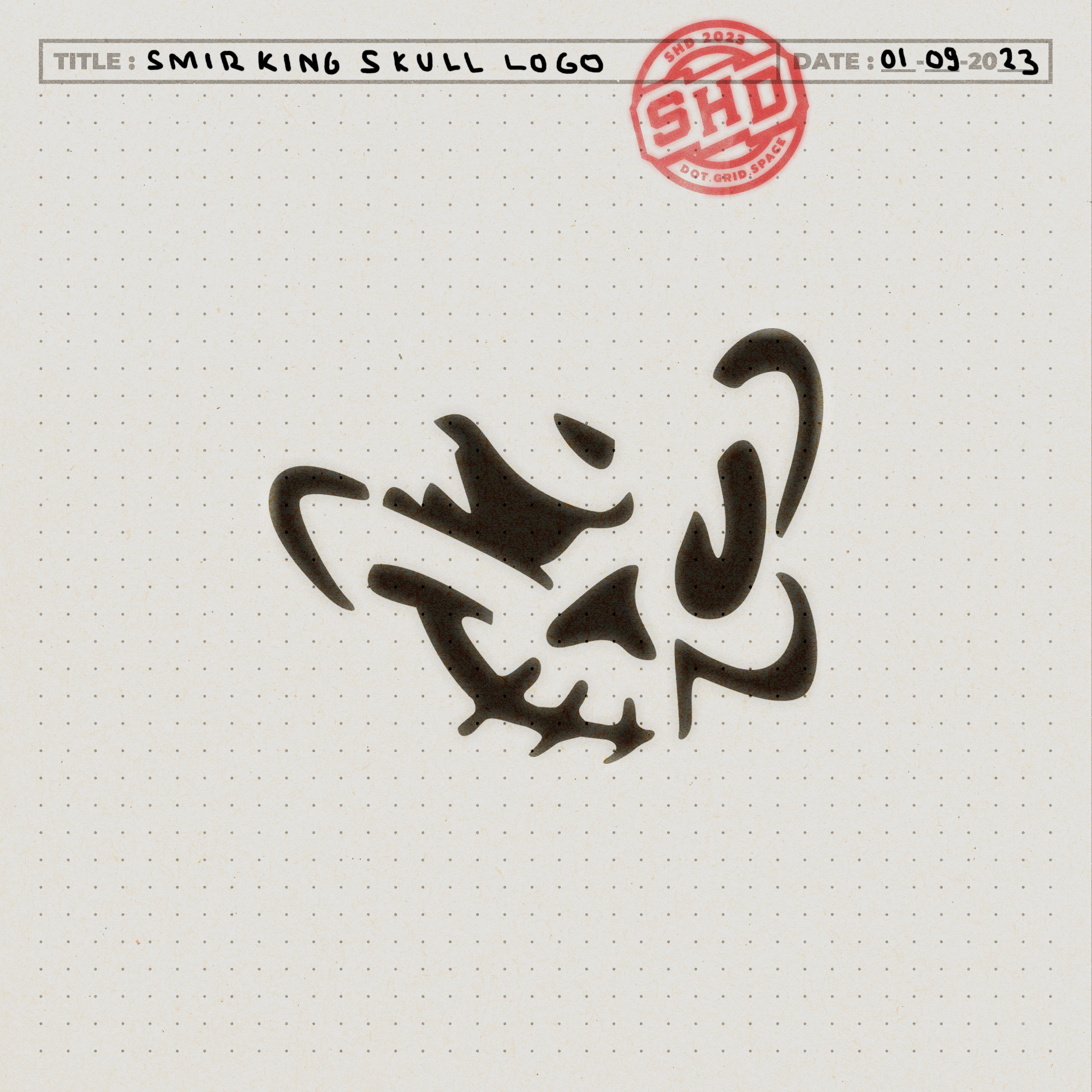 Smirking Skull branding cartoon character design design logo logo design mascot mascot design skull smirking