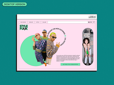 Website concept for an online accessories store accessories concept desktop error 404 graphic design mobile online store ui ux web design