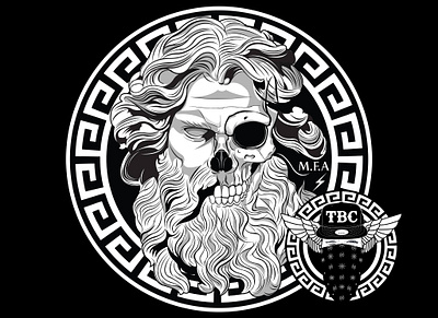 Zeus Skull Logo design for MFA logo logo design skull vector zeus