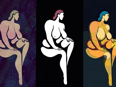 The body anatomy body positivity illustration plus size stylised