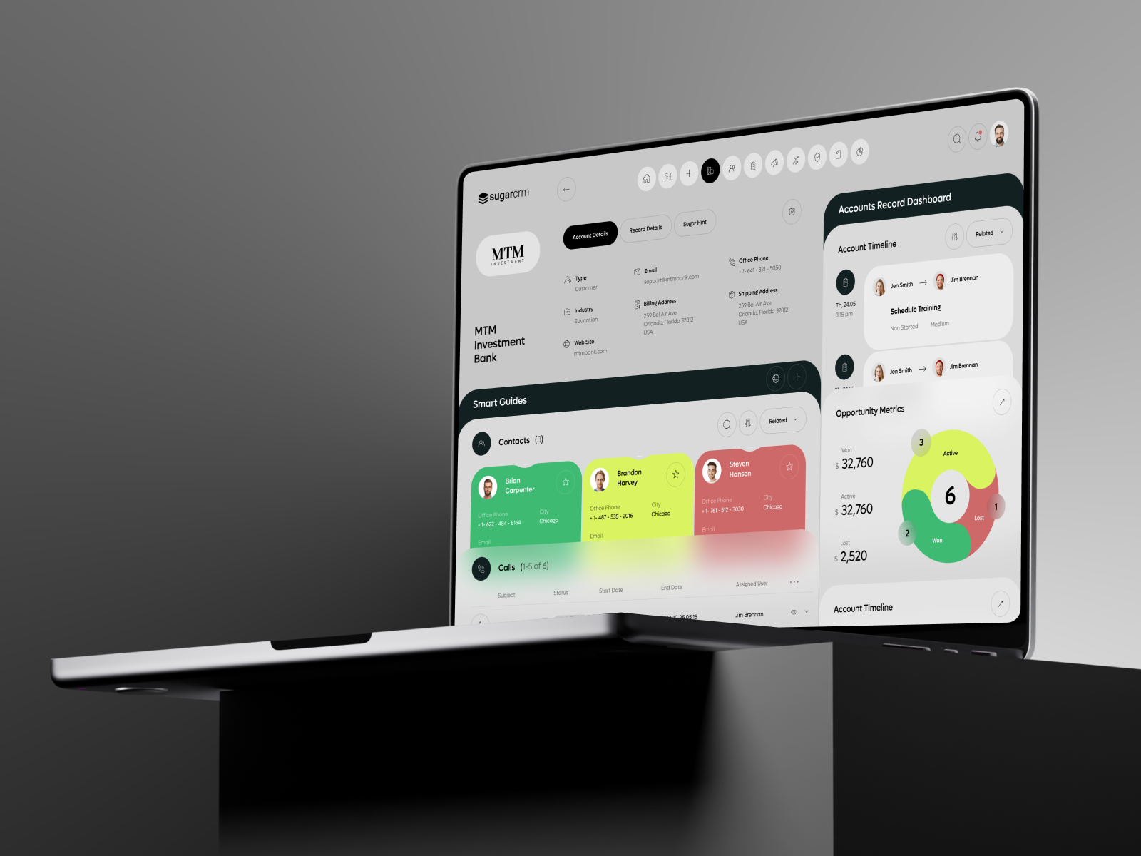 Sugar CRM - Professional Сustomer Management analytic analytics app b2b chart contact dashboard design finance managment order product report saas sales software statistics ui uxdesign web