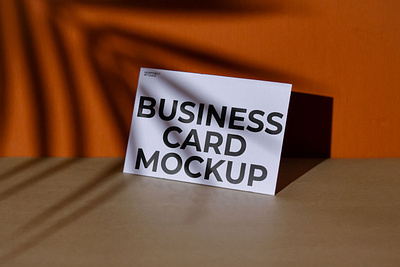Realistic Business Card Mockup (NE4) advertising free business card mockup