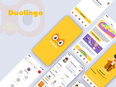 😍Duolingo App😍 animation duolingo graphic design mobileapp motion graphics ui vishals design