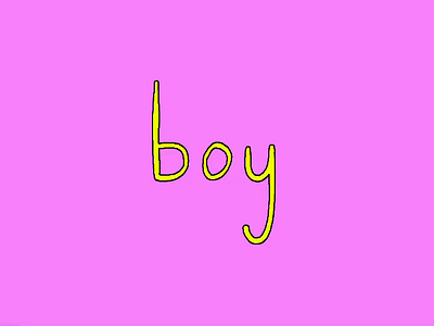 Text animation boy to girl boy to girl effects frame by frame hand drawn non binary transgender transition