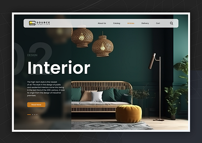 Minimal Web Interface for Luxurious Furniture E-commerce accessibility animation brand branding character clean design dribbble ecommerce figma illustration interior minimal motion graphics typography ui ux web web design website