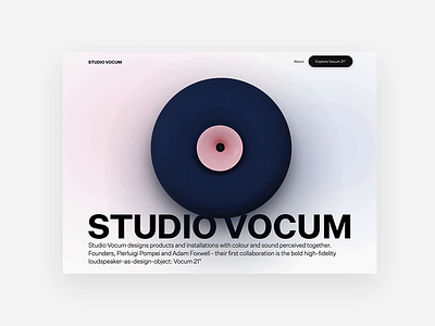 StudioVocum animation branding graphic design logo speaker ui