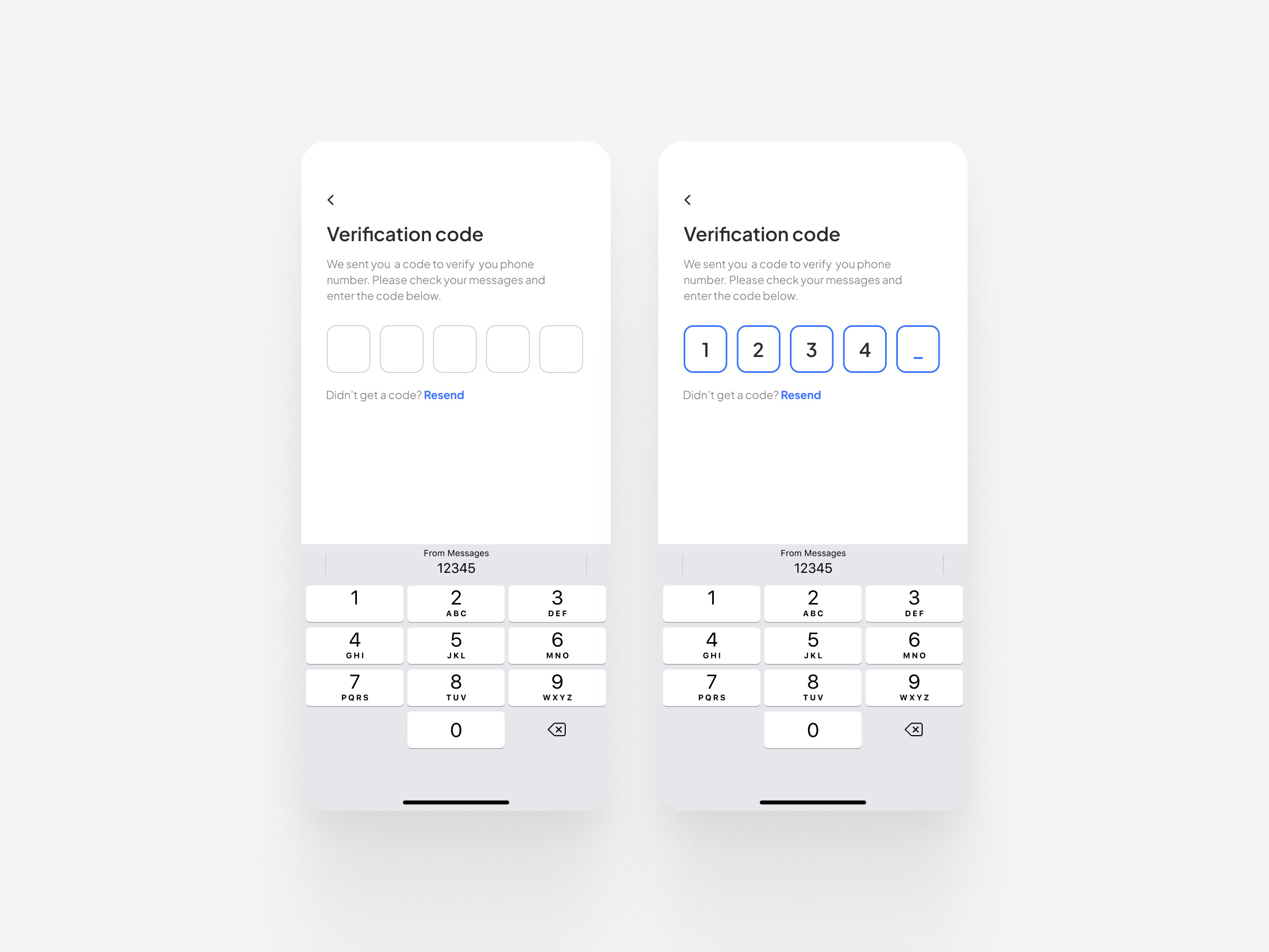 Daily UI #11 - Verification code screen by Veronica K on Dribbble
