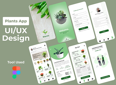 "Planto" The Plant App Design app branding design logo ui ux