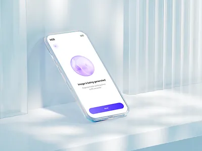 AI dispersed glass | mockup 3d 3d illustration abstract ai blender glass mobile mockup prism wannathis