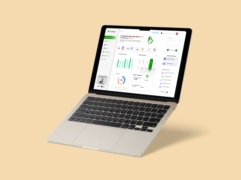 Student Education Online Dashboard Design dashboard design design figma graphic design ui ui ux ux webpage design wepage