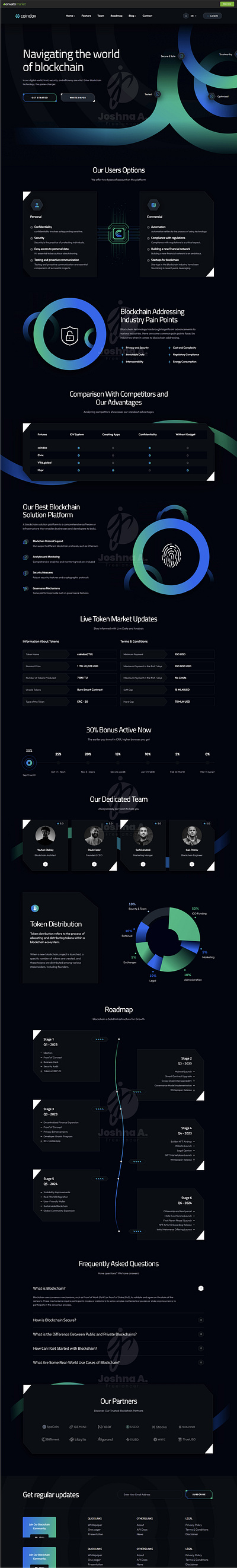 Crypto & Blockchain - Web Design blockchain crypto graphic design ui design ux design website design