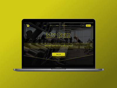 My Gym - Landing Page Design fitness gym interactiondesign landingpage ui uidesign uiux webpage website workout