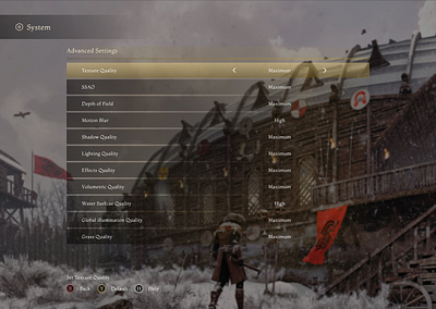 Game Settings Interface by Pierre L on Dribbble