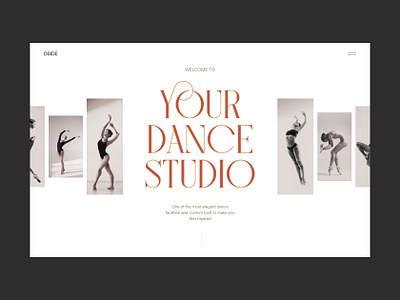 Dance Studio design figma landing page ui ux web design