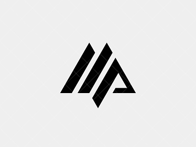 creative monogram pm logo design