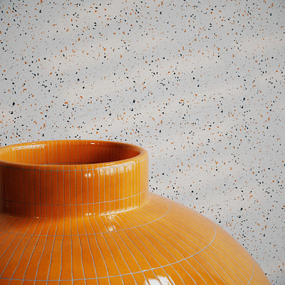 Orange Vase 🍊 3d cinema4d design greyscale gorilla orange redshift vase
