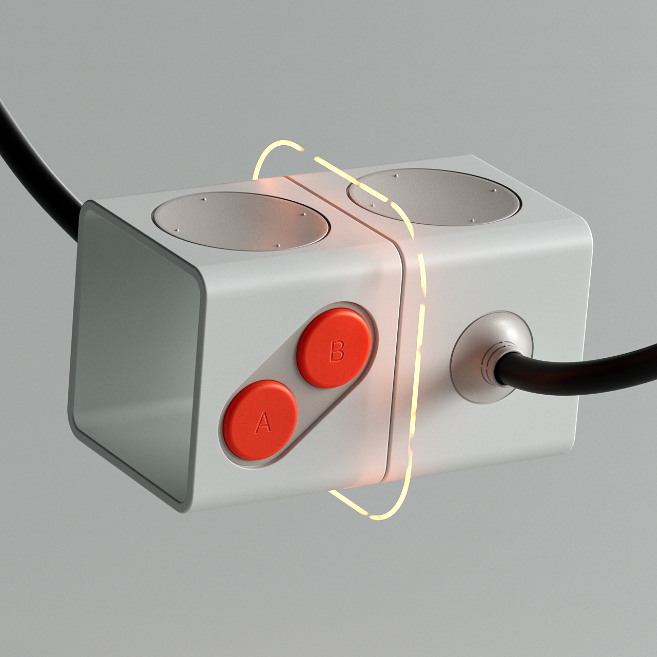 Knob // 05 // Attachment Issues animation buttons c4d clicking controllers games knob knobs redshift tech technology