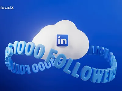 1000 followers 3d animation branding cinema4d cloud design follow graphic design illustration loop motion graphics redshift