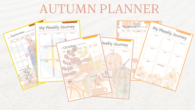 Monthly Planners in Canva canva design monthly planner printables