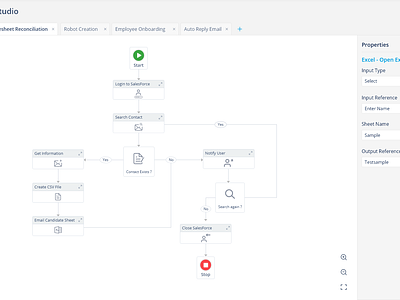 RPA and BPMN Flow Diagram Designs automation bpmn design mockup rpa ui ux vector web