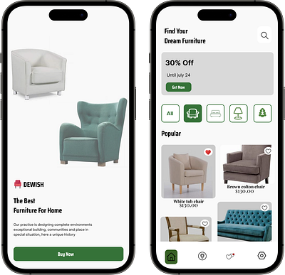 A furniture shopping app