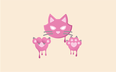 punk cat art design graphic design illustration logo vector