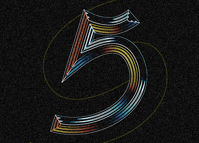 Five 36days 9 36daysoftype 36daysoftype c 36daysoftype10 3d adobeillustrator design graphic design graphicdesign graphicinspiration lettering type typographicdesign typography vector