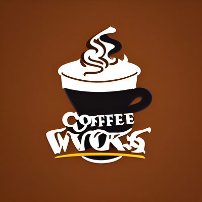 Coffee works graphic design illustration logo