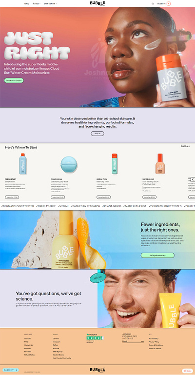 Health & SkinCare - Web Design branding designs figma graphic design ui ux website