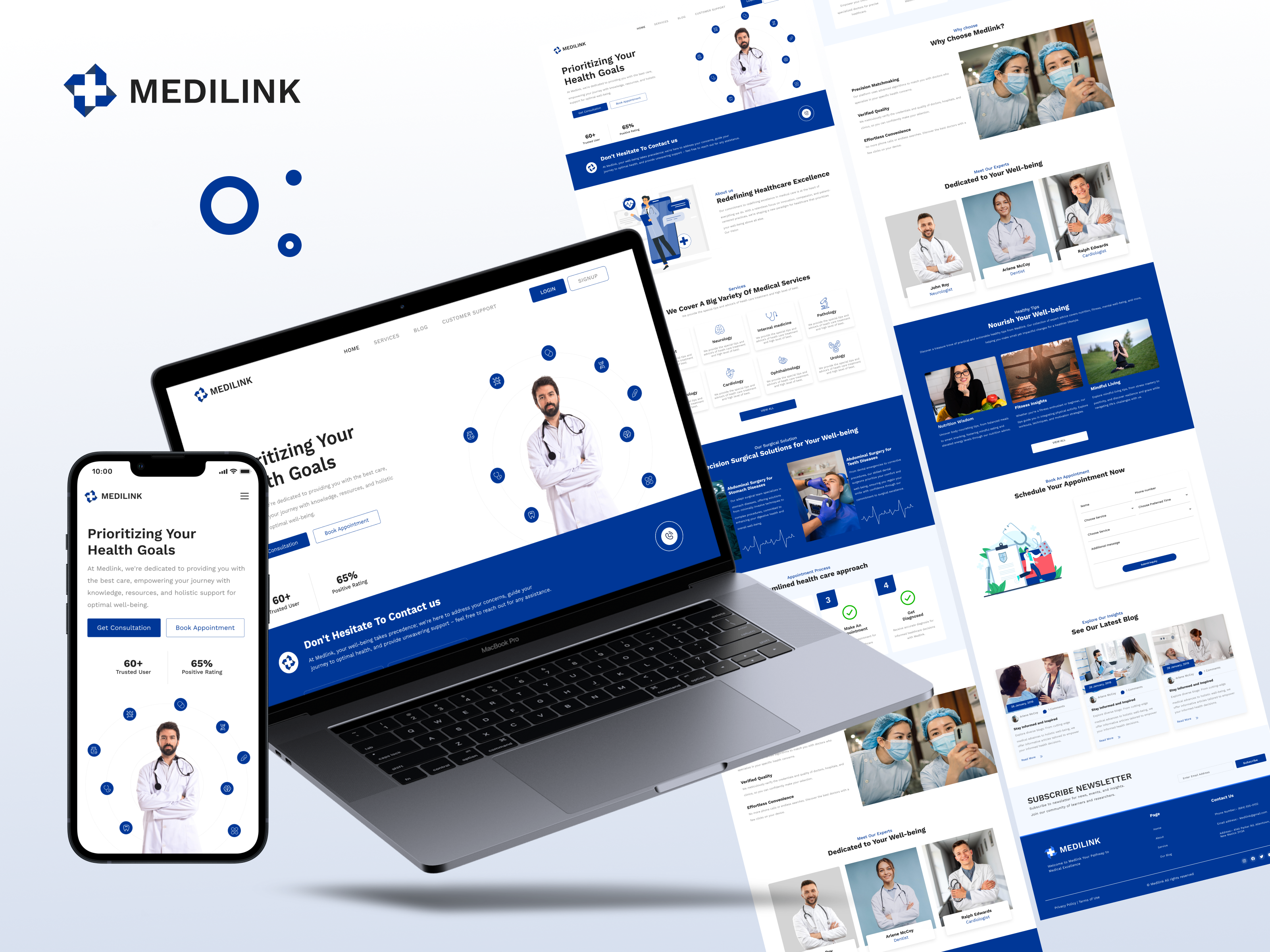 Website Design for Health Care app branding design graphic design illustration logo typography ui ux vector