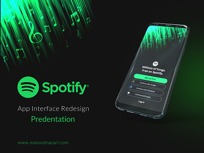 Spotify app redesign appdesign figma interface design masoud nazari spotify app ui uiux designer ux