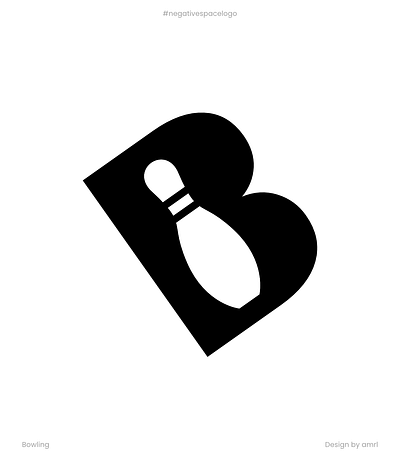 Bowling bowling letter b logo design logocombination logodesign logogram logotype negative space negative space logo negativespacelogo