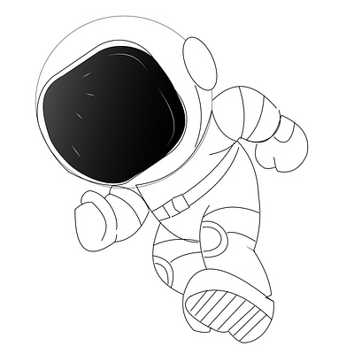 Space man branding design graphic design illustration logo ui ux vector