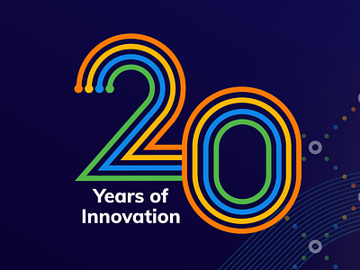 ScienceLogic 20th Anniversary Logo branding graphic design logo social media