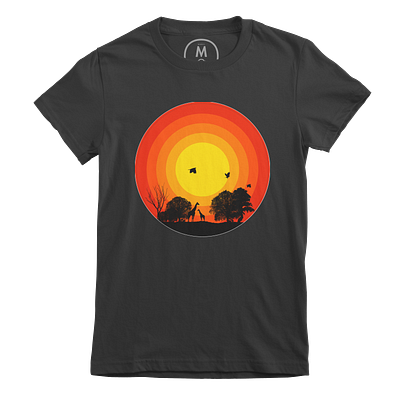 Sun set shirt mock up branding design graphic design illustration logo ui ux vector