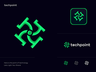 Tech Point Logo Design ai logo applogo branding creative logo design designer graphic design illustration letter t logo logo logo design logo designer logodesign logoinspire logos modern logo saas logo t logo tech logo ui