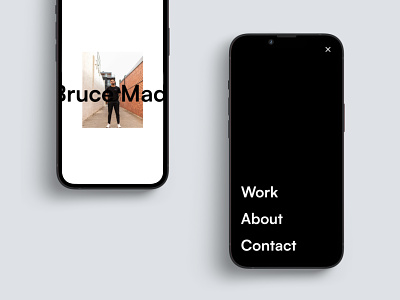 Bruce — Framer Template agency framer home menu mobile personal portfolio responsive site template web design