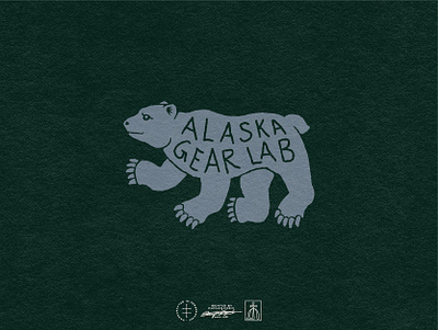 Alaska Gear Lab alaska animal bear brand design brand mark branding graphic hand drawn illustration lettering logo logo design logomark mascot patch retro snow sticker vintage visual identity