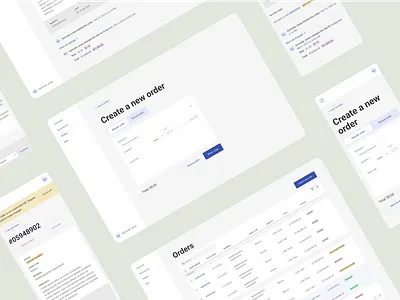 Order Management Tool dashboard greentech ui ux